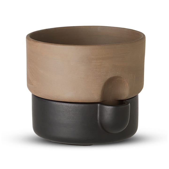 Pot avec auto-arrosage Oasis moyen Ø20.5 cm - Marron foncé-noir - Northern