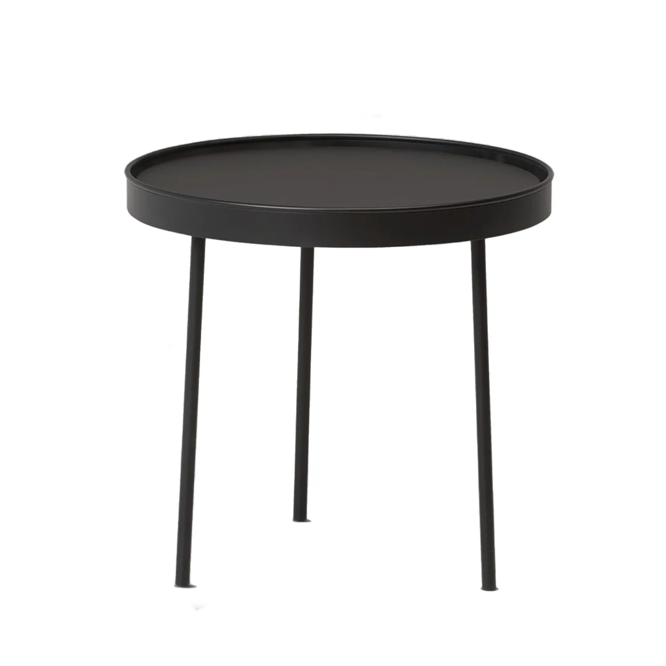 Table basse Stilk noir medium Ø44 cm H:42 cm Northern