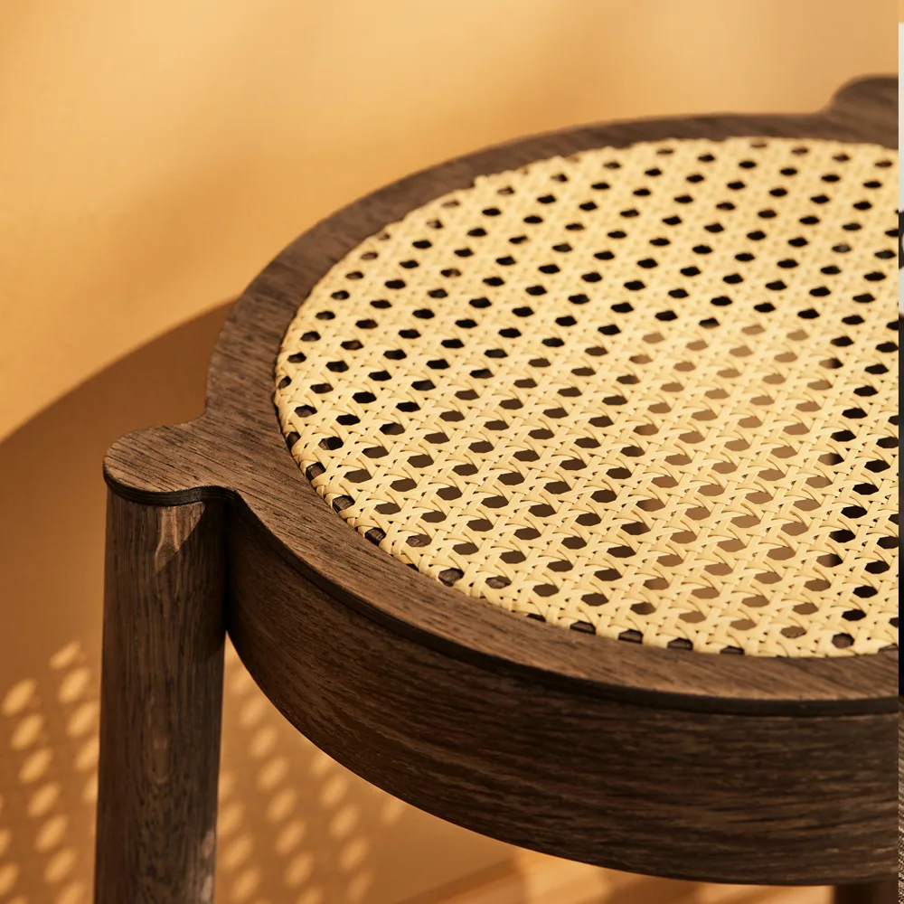 Tabouret Pal, chêne fumé Northern