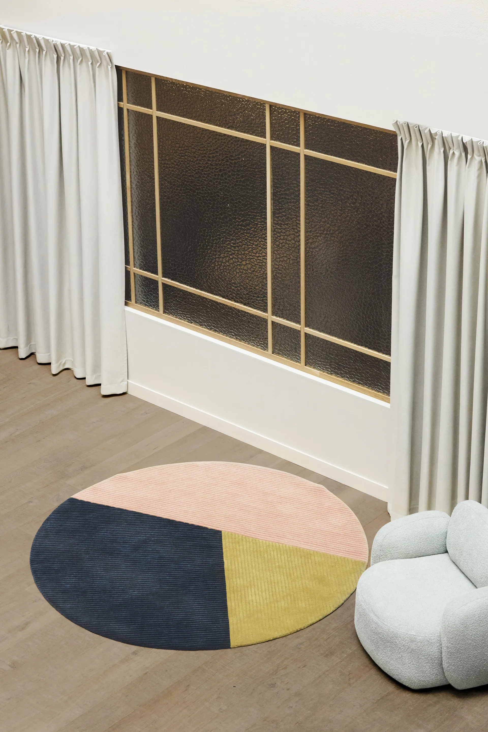 Tapis rond Row Ø200 cm, Trio Northern