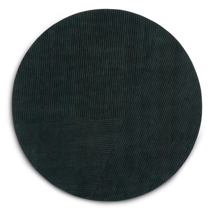 Tapis rond Row Ø200 cm - Vert foncé - Northern