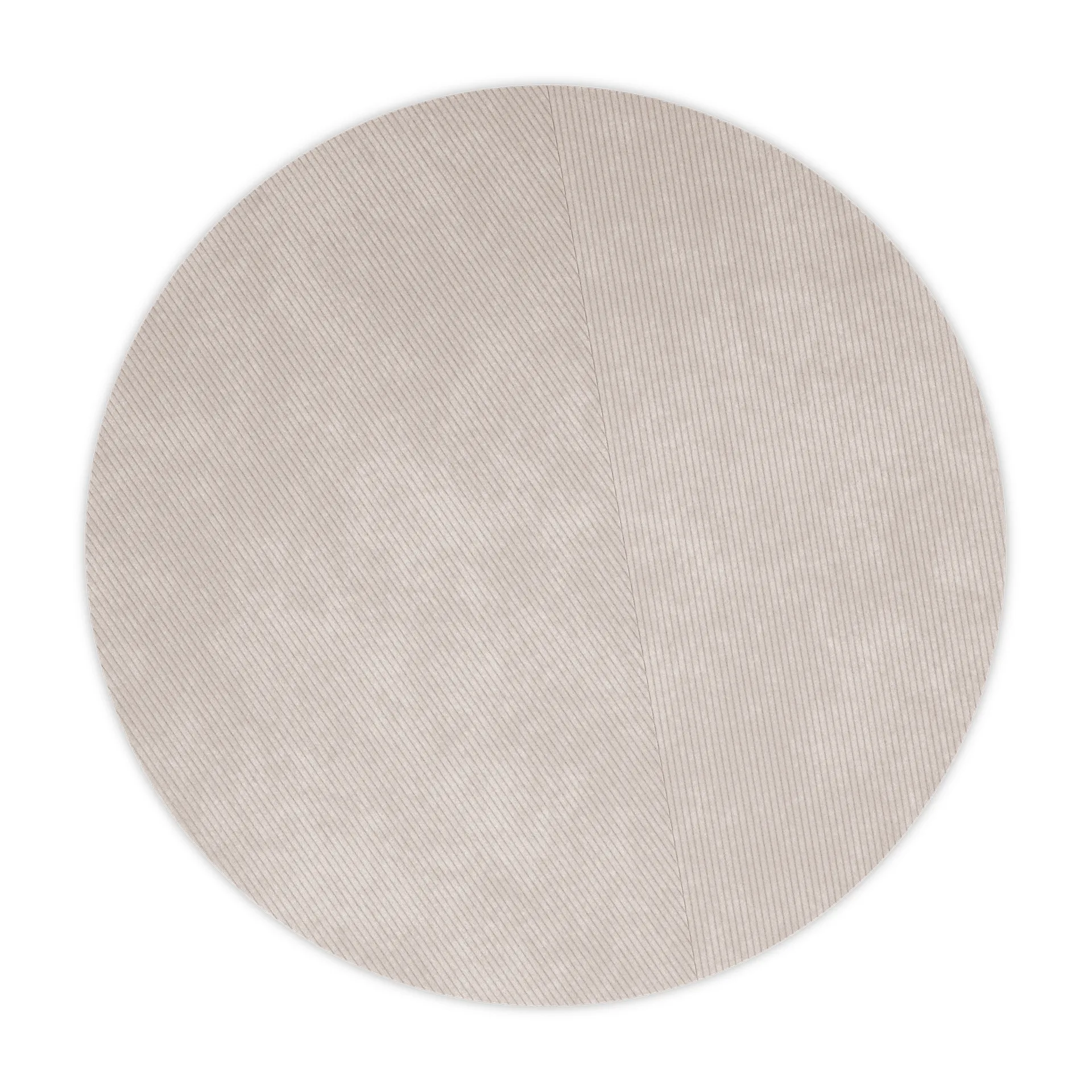 Tapis rond Row Ø270 cm, Gris clair Northern