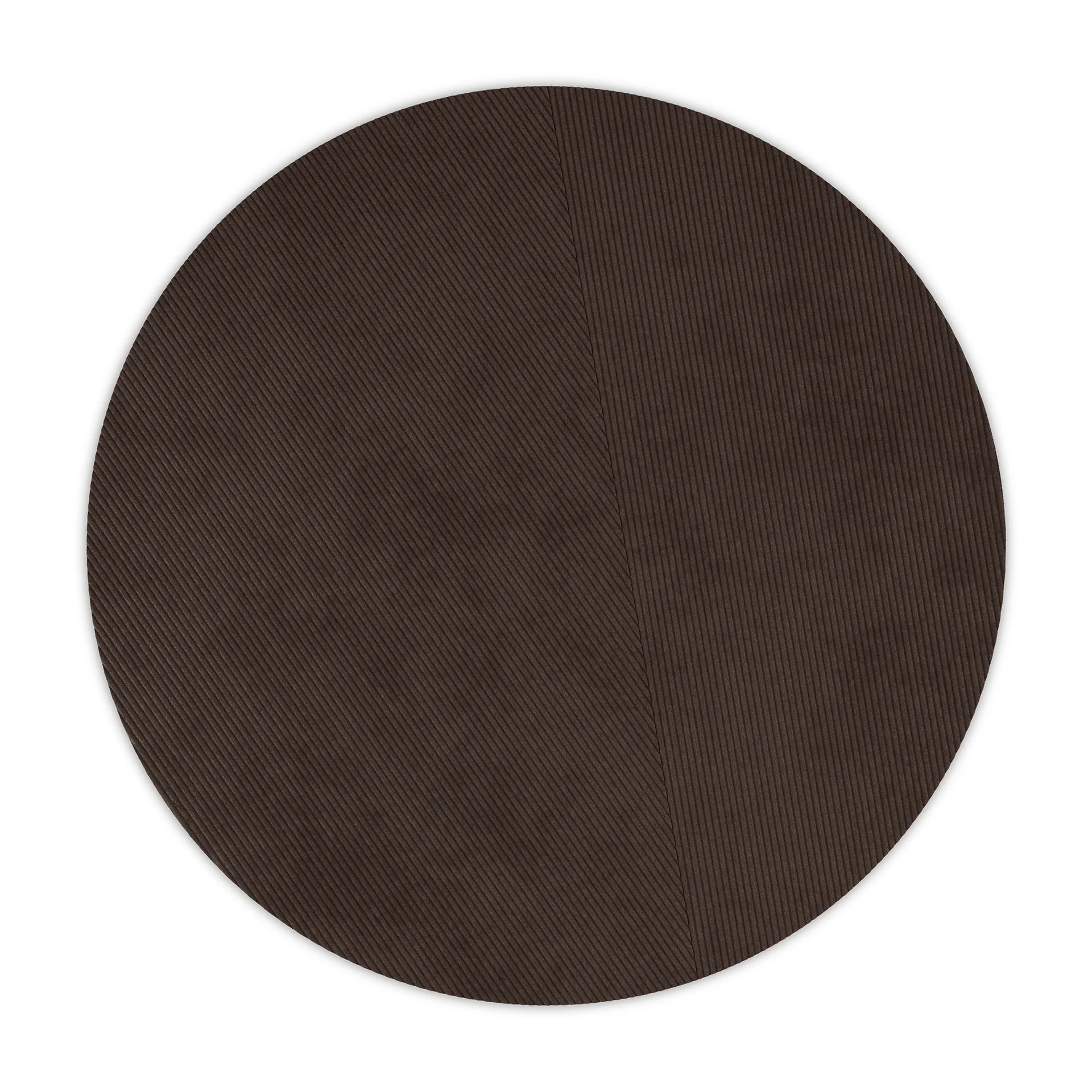 Tapis rond Row Ø270 cm, Marron foncé Northern