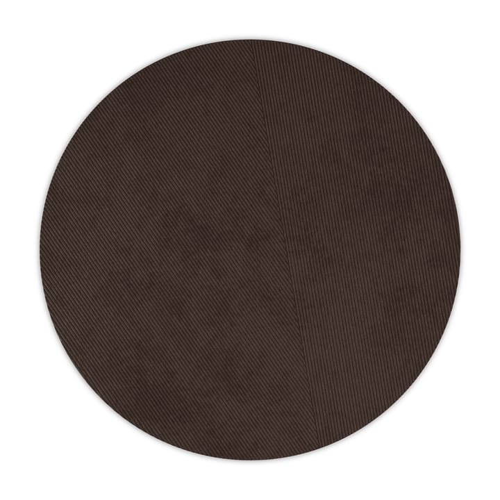 Tapis rond Row Ø270 cm - Marron foncé - Northern