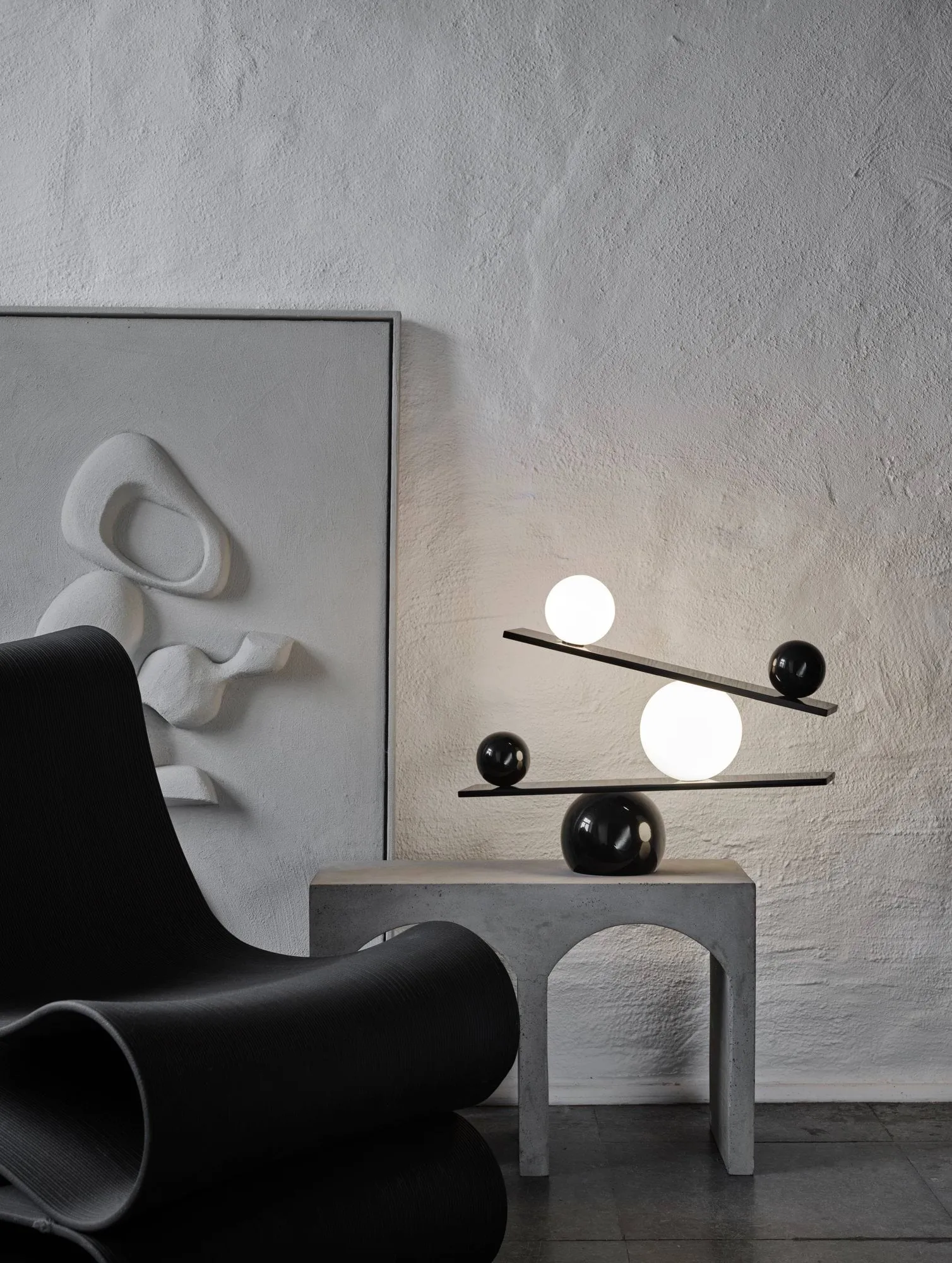 Lampe de table Balance, Black, v1 Oblure