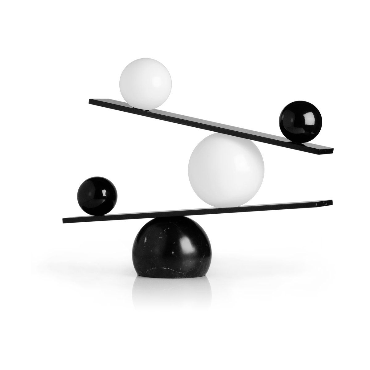 Oblure Lampe de table Balance Noir | Design Scandinave | Lampes de table | Noir