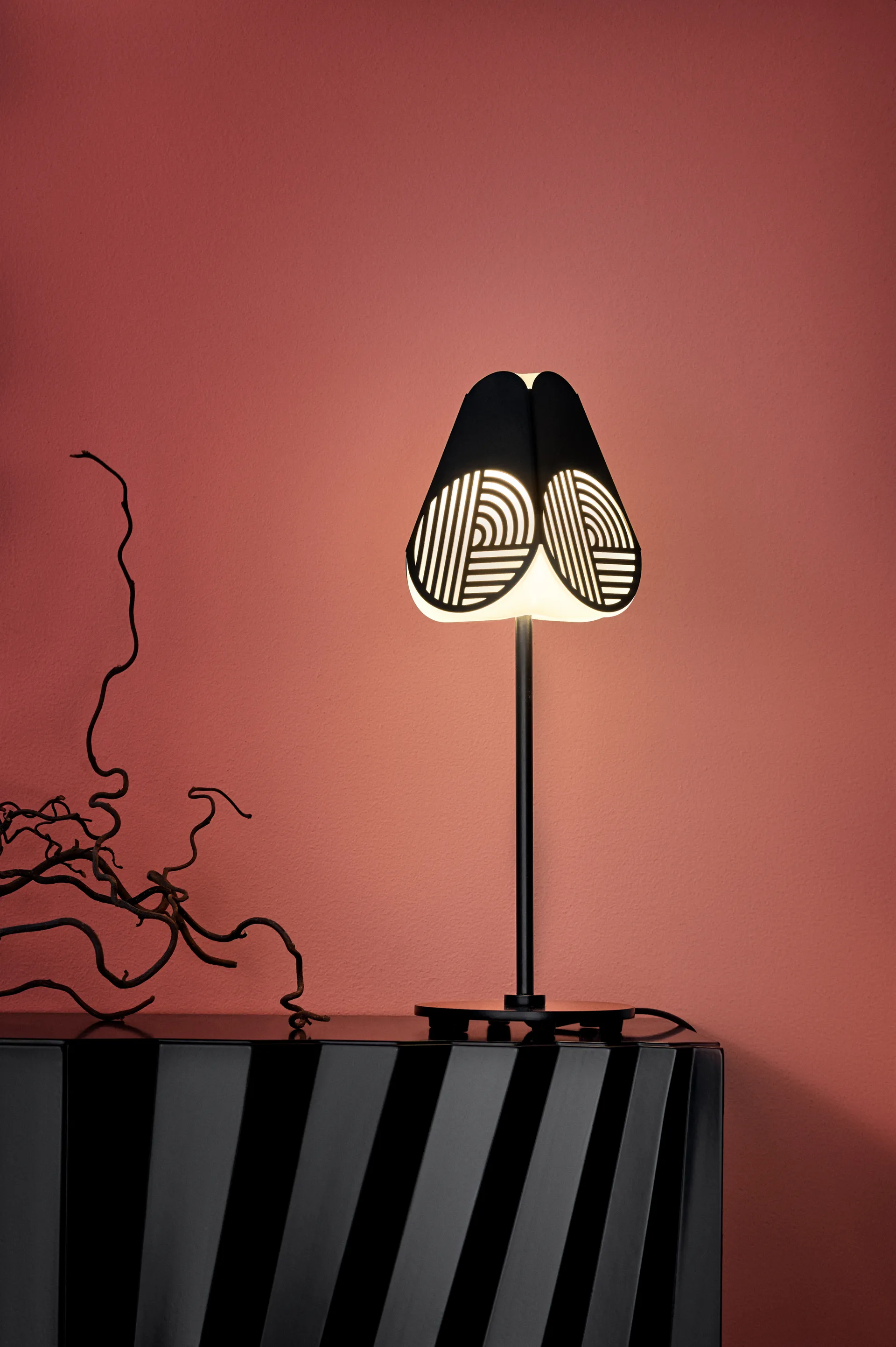Lampe de table Notic, Noir Oblure