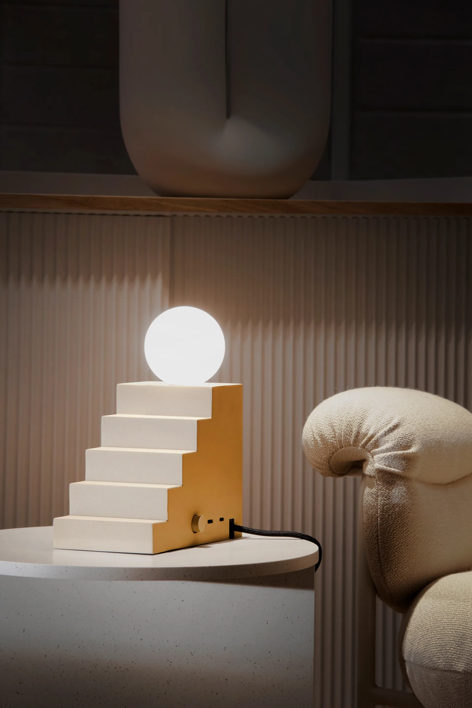Lampe de table Stair, Beige Oblure