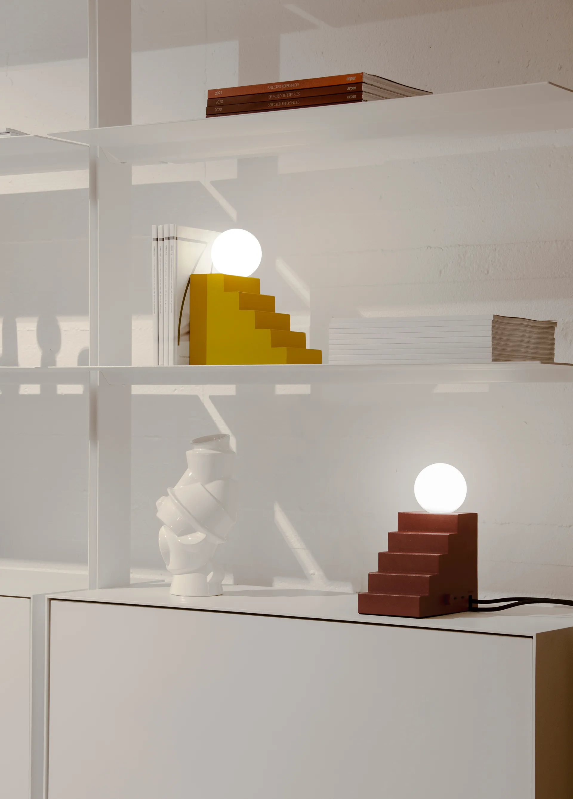 Lampe de table Stair, Mello jaune Oblure