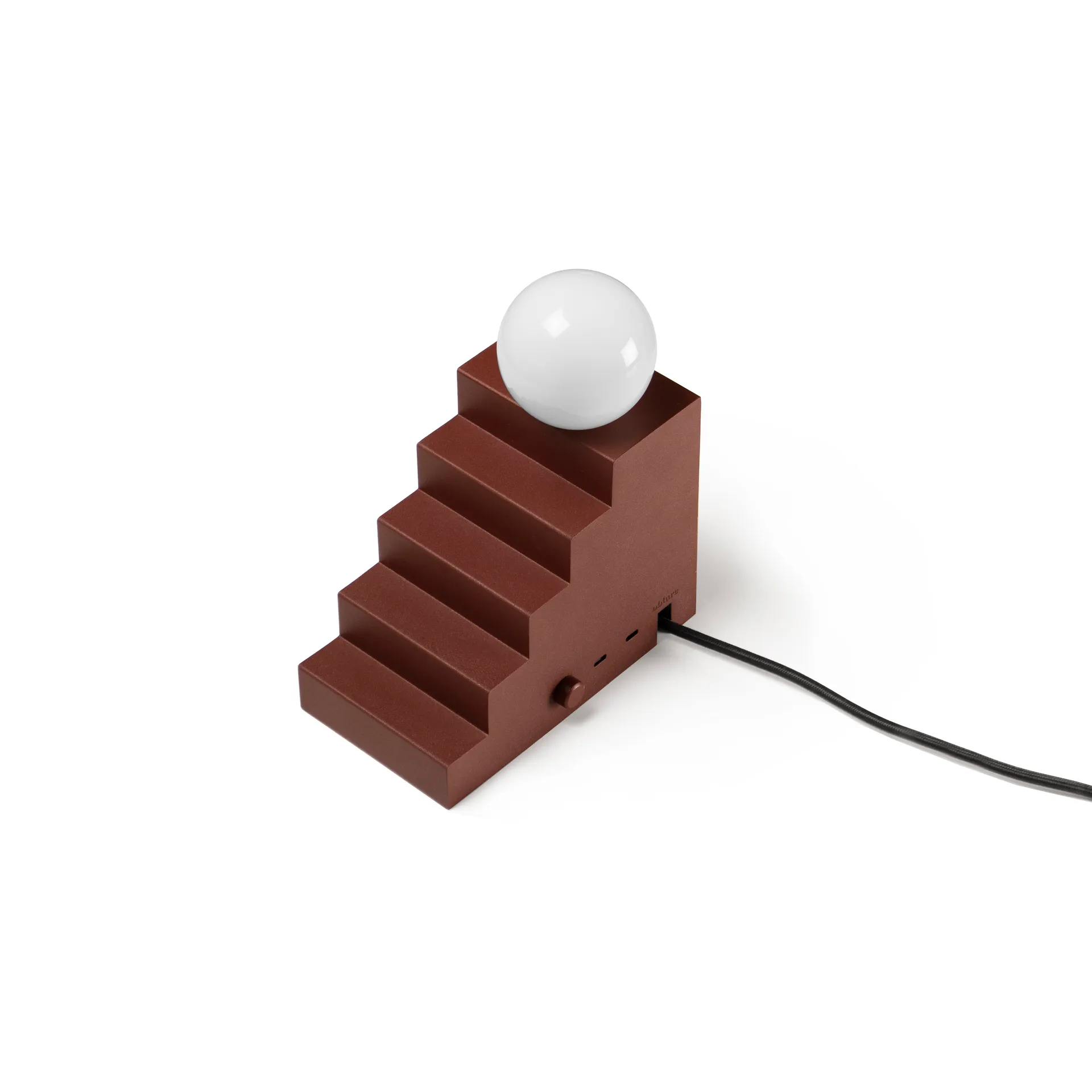 Lampe de table Stair, Rouge profond Oblure