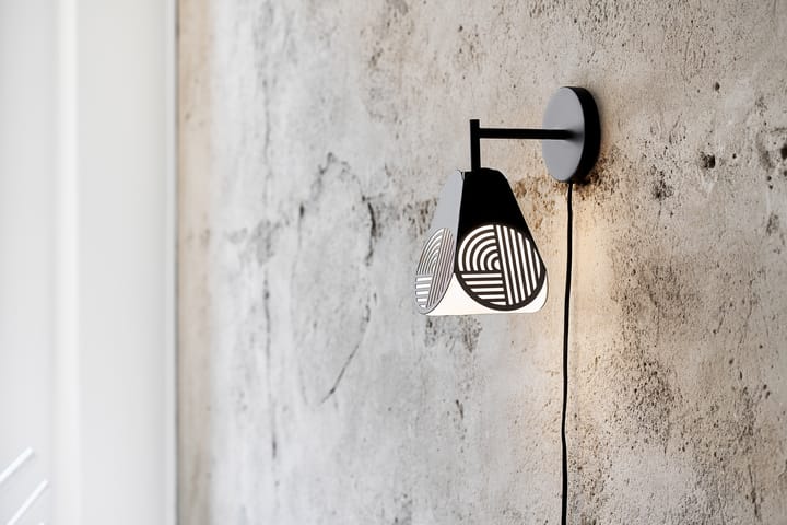 Lampe murale Notic, Noir Oblure