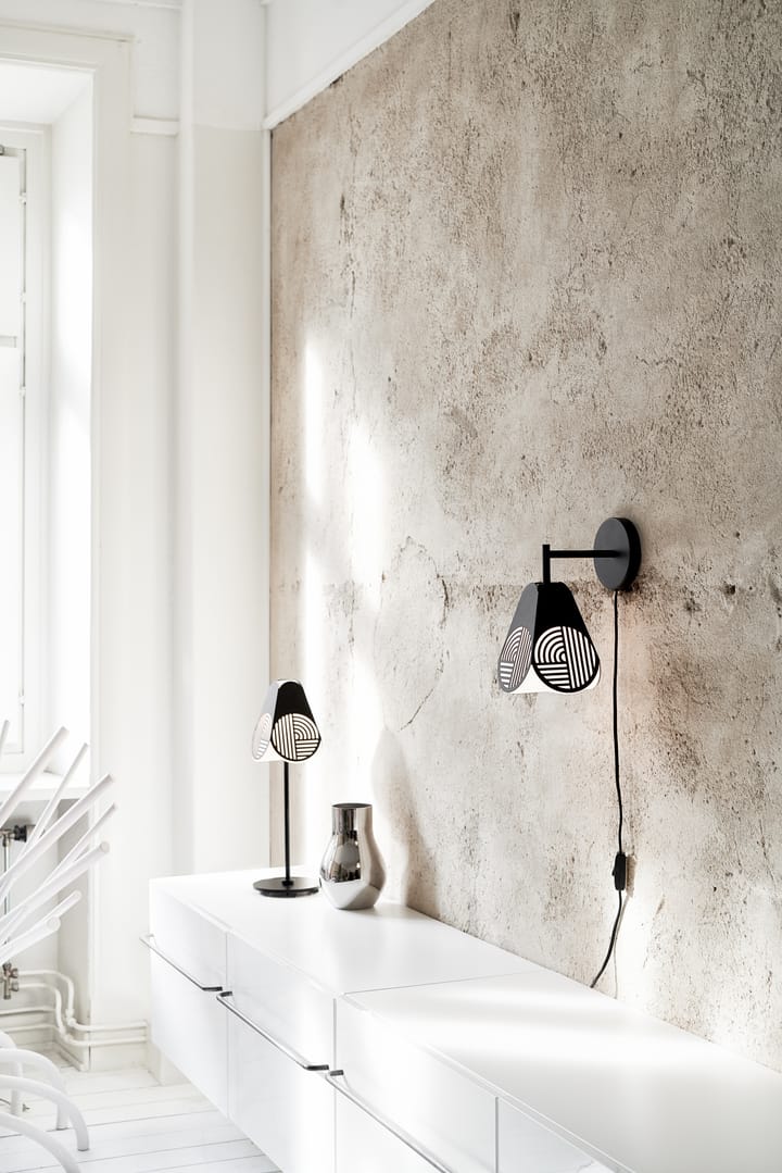 Lampe murale Notic, Noir Oblure