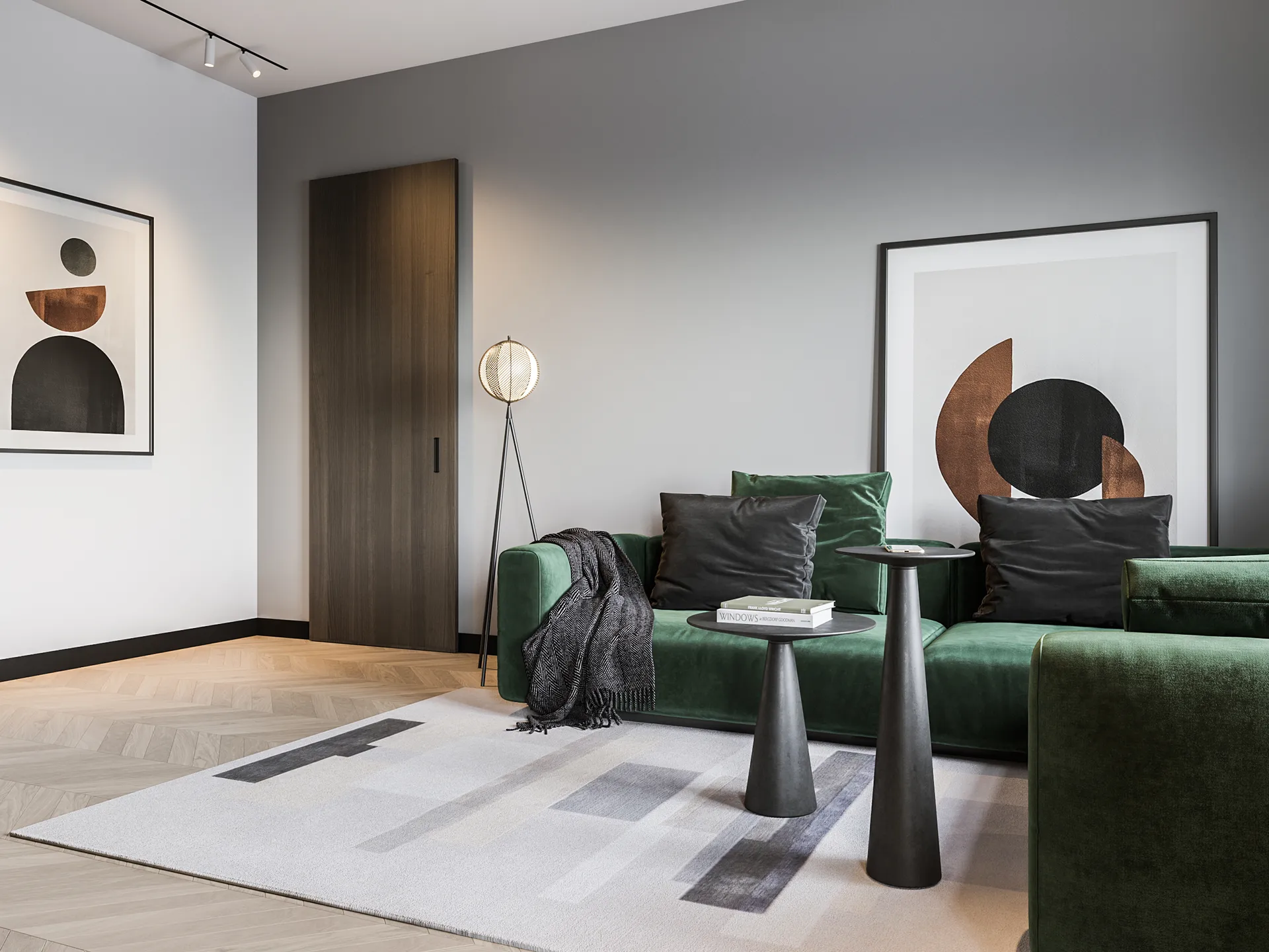 Lampe sur Pied Mondo 153 cm, Noir Oblure