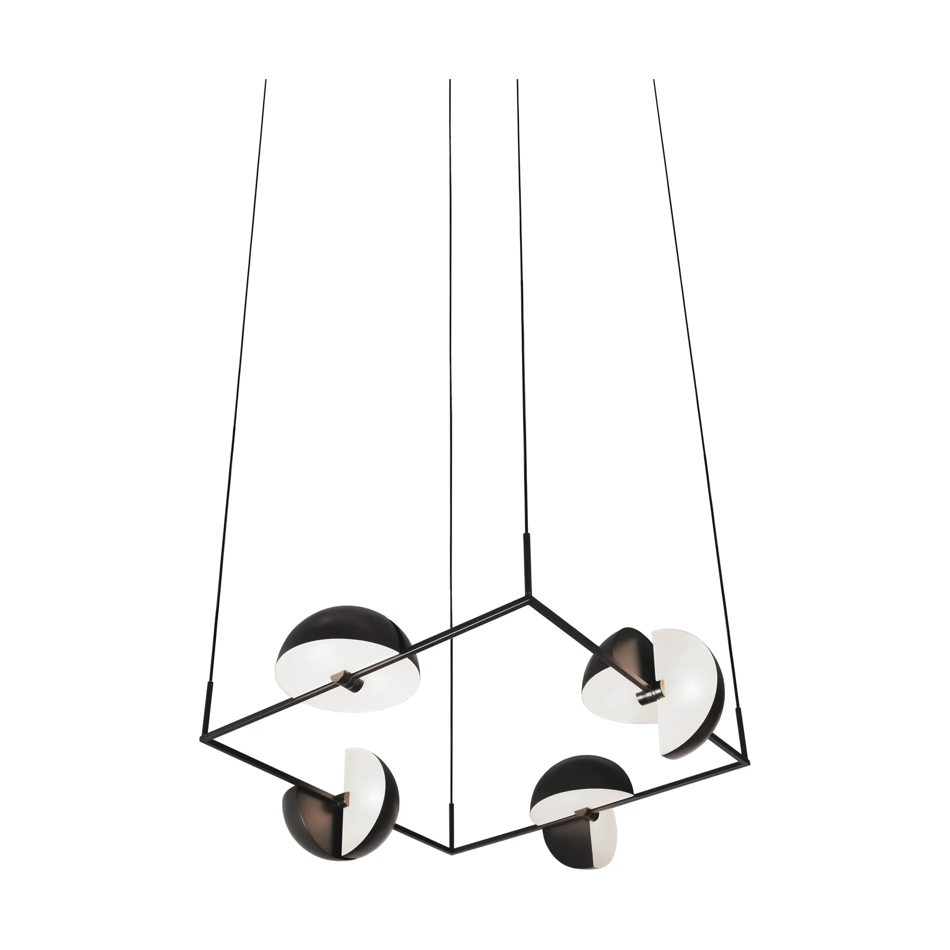 Pendentif Trapeze quertette 113.5x113.5 cm, Noir Oblure