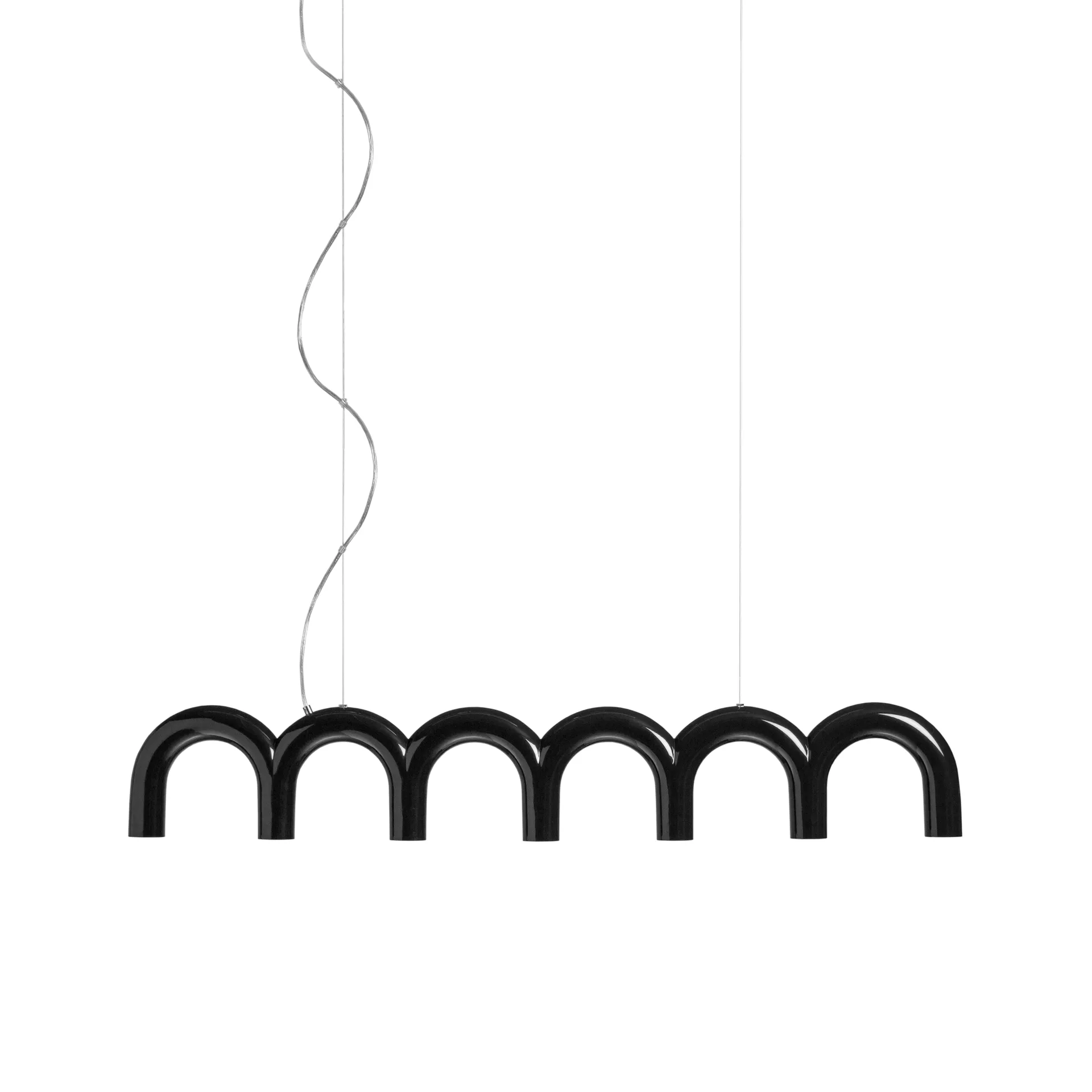 Pendule Arch 125,6 cm, Noir Oblure