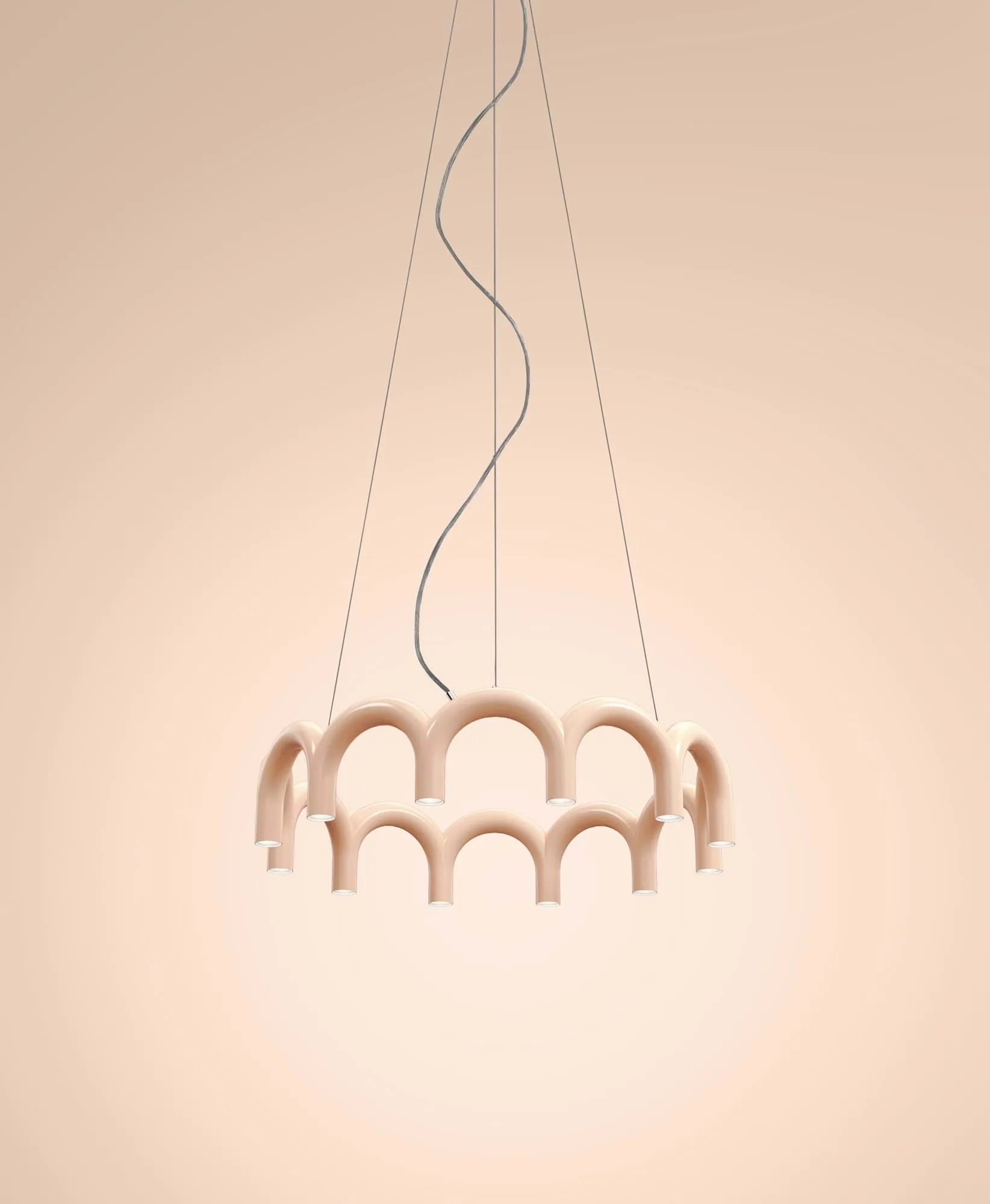 Suspension Arch Circle, Nude, Ø98 cm Oblure