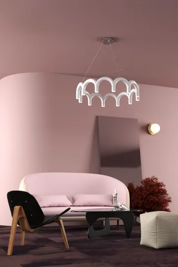 Suspension Arch Circle - White, Ø98 cm - Oblure