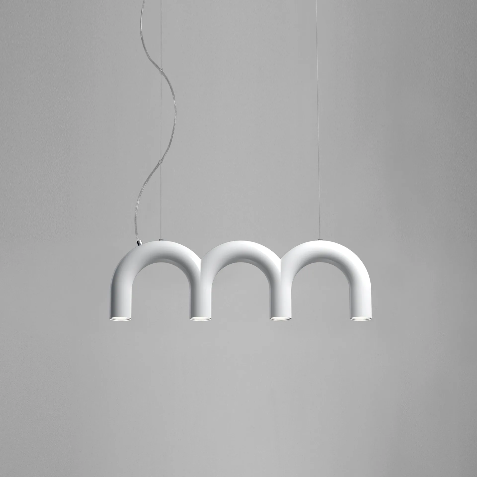 Suspension Arch Triplette, White, 65,6 cm Oblure