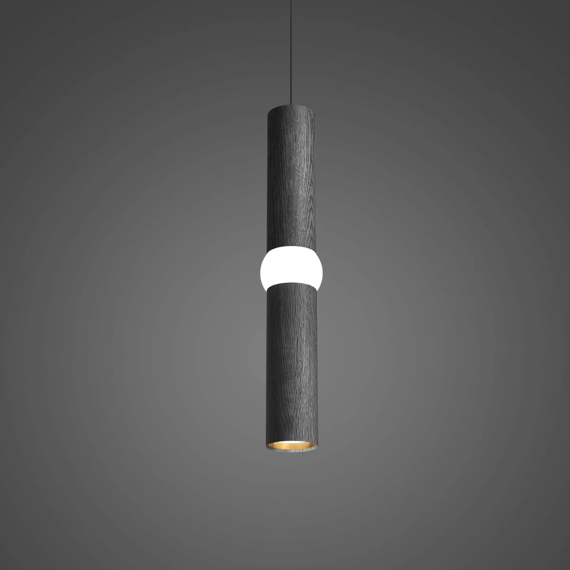 Suspension Lightbone, Medium 53,8 cm, black oak Oblure