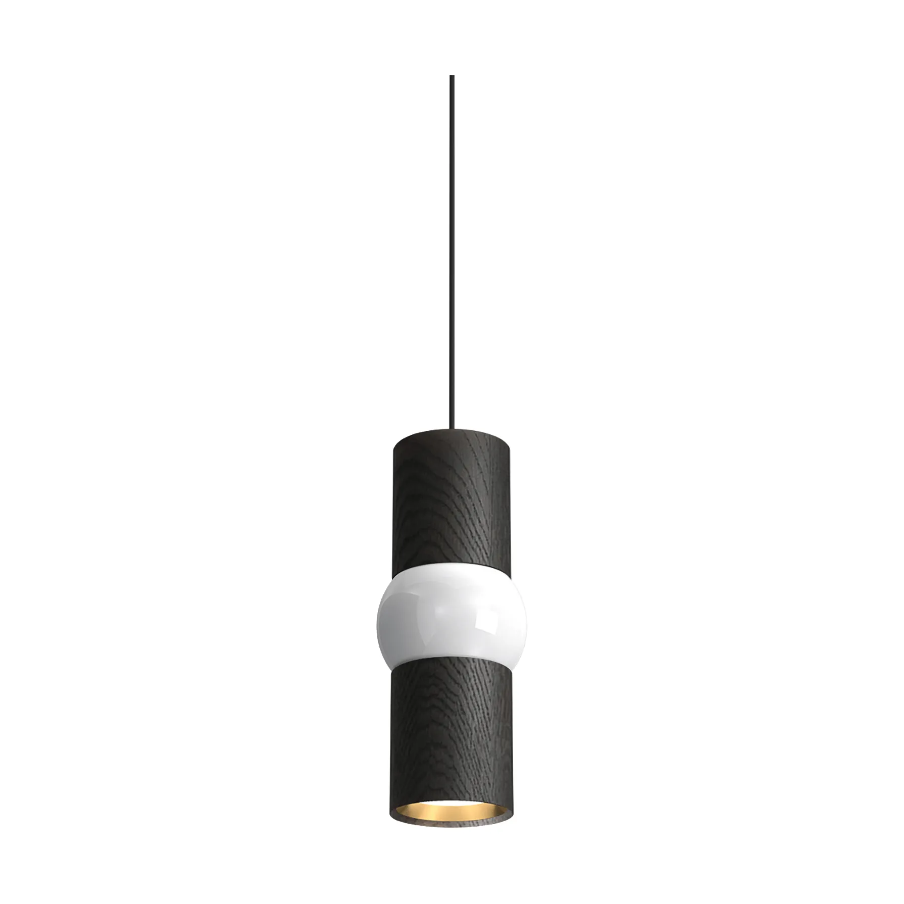 Oblure Suspension Lightbone Small 24 cm, black oak Oblure Suspension Lightbone Small 24 cm, black oak