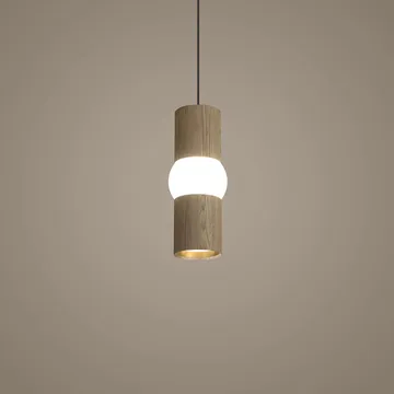 Suspension Lightbone - Small 24 cm, natural oak - Oblure