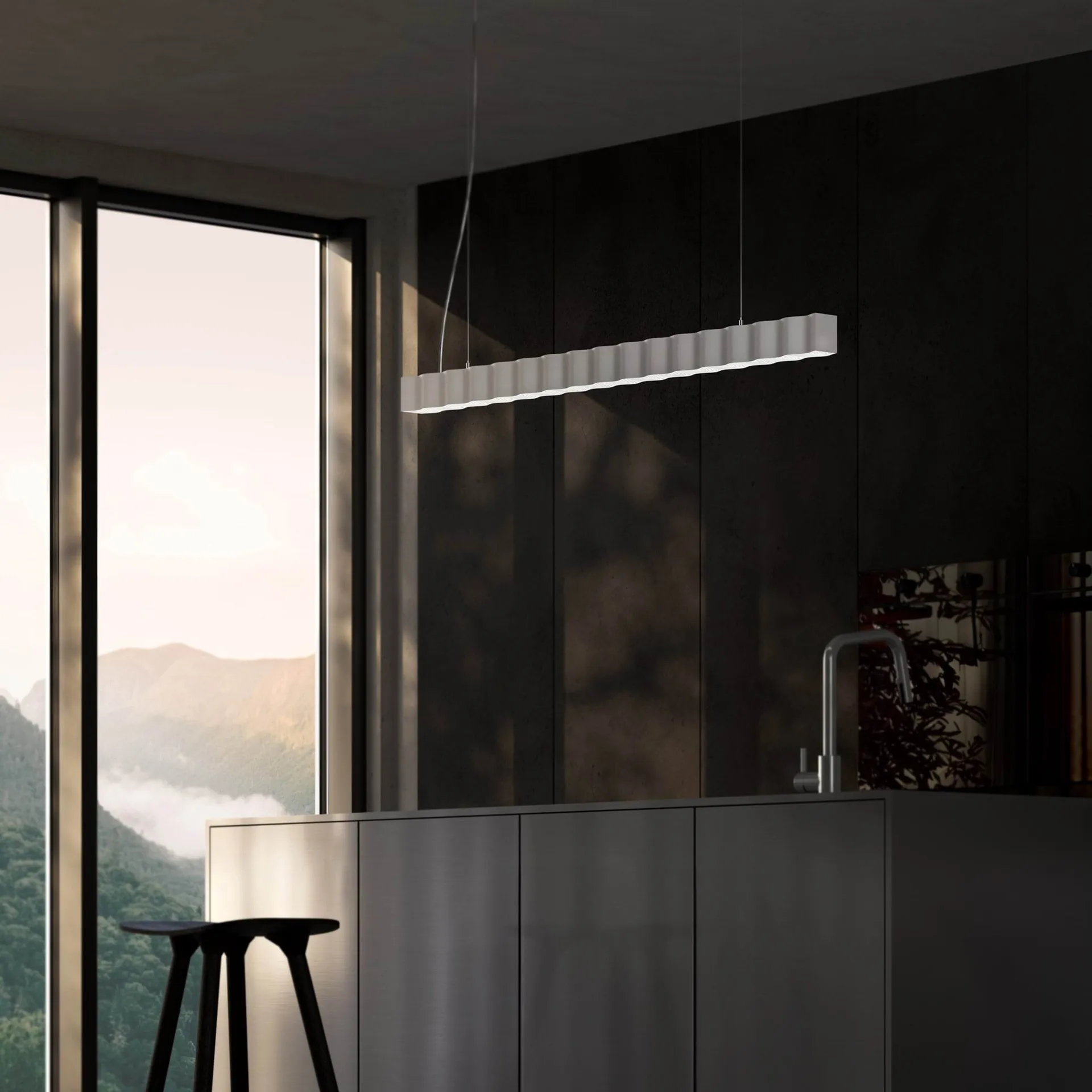 Suspension Superwave, White Oblure