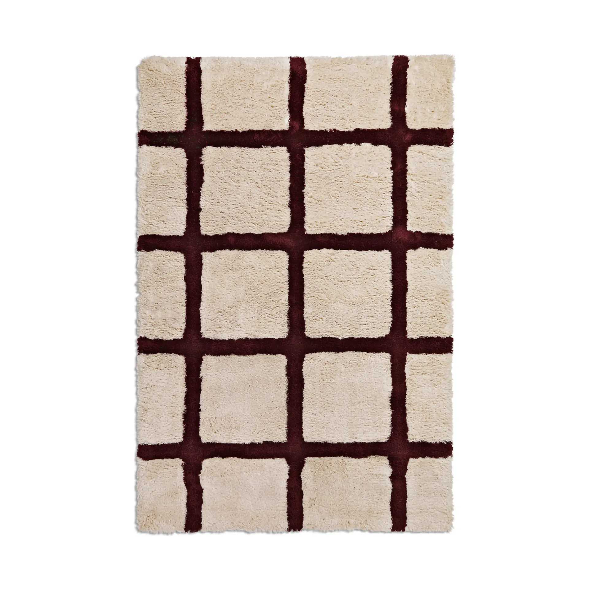 Tapis en laine ODC Line Big Scale, Beige brown, 200x300 cm Ogeborg