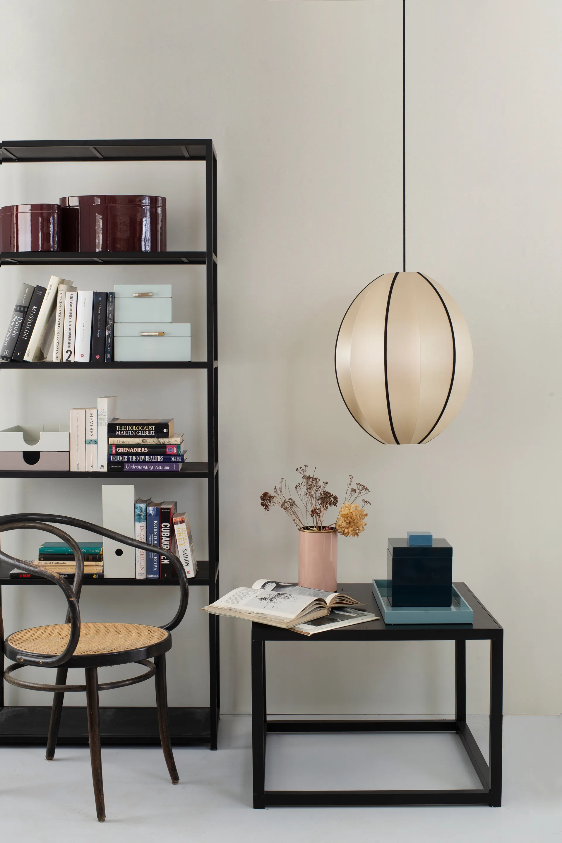 Abat-jour Indochina Classic Oval L , Kit-black Oi Soi Oi