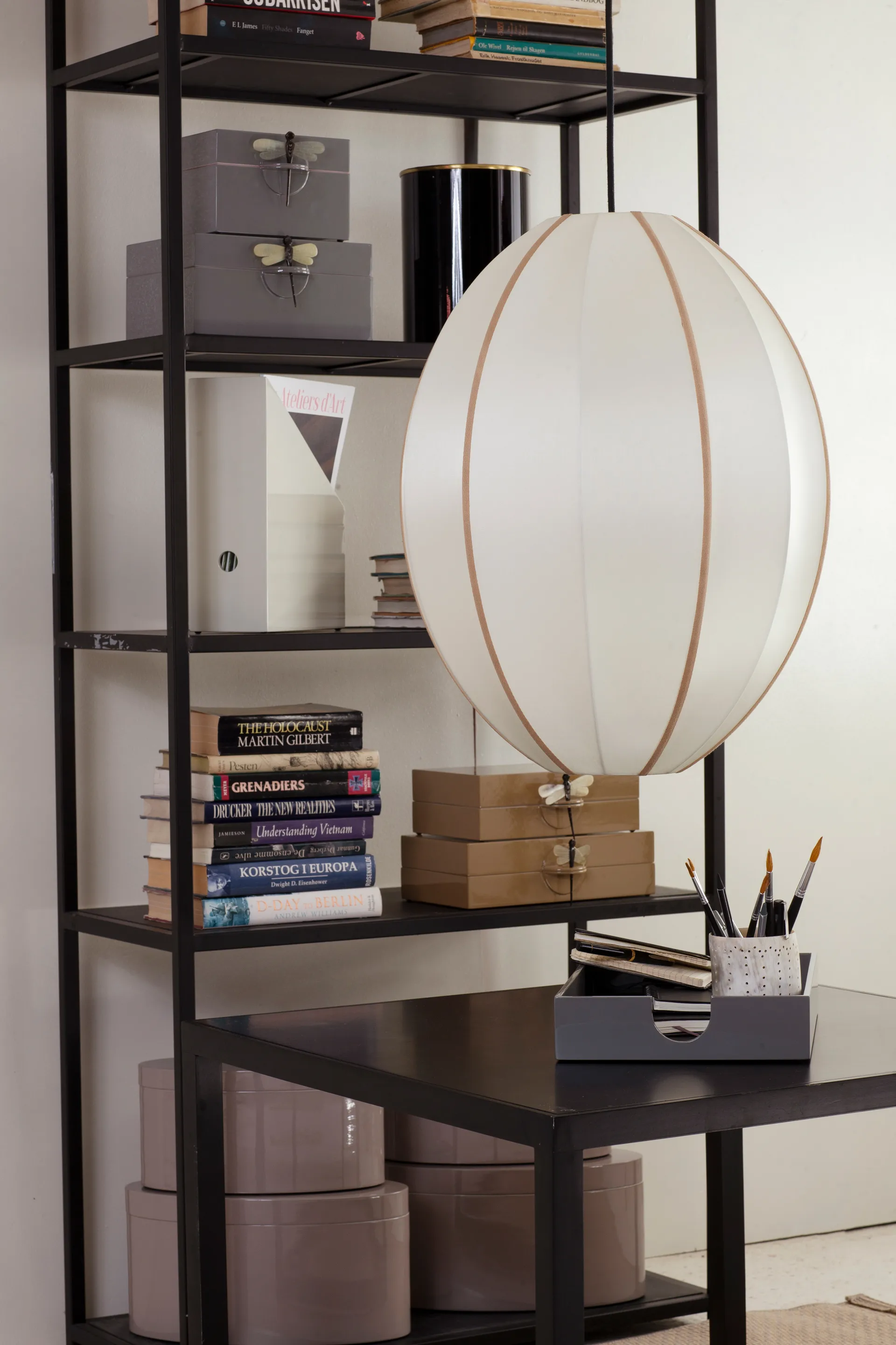 Abat-jour Indochina Classic Oval L , Offwhite-amber Oi Soi Oi