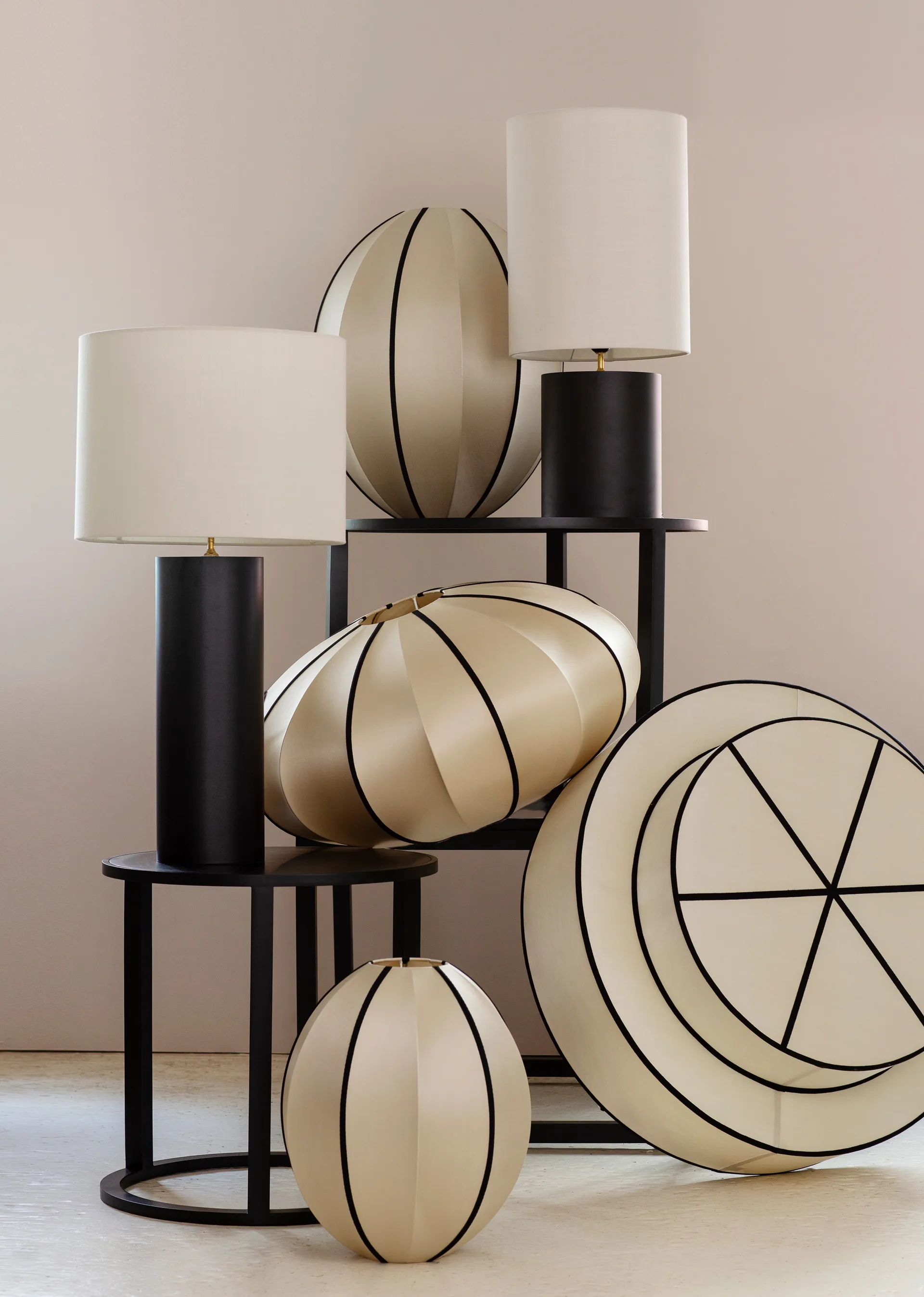 Abat-jour Indochina Classic Tophat , Kit-black Oi Soi Oi