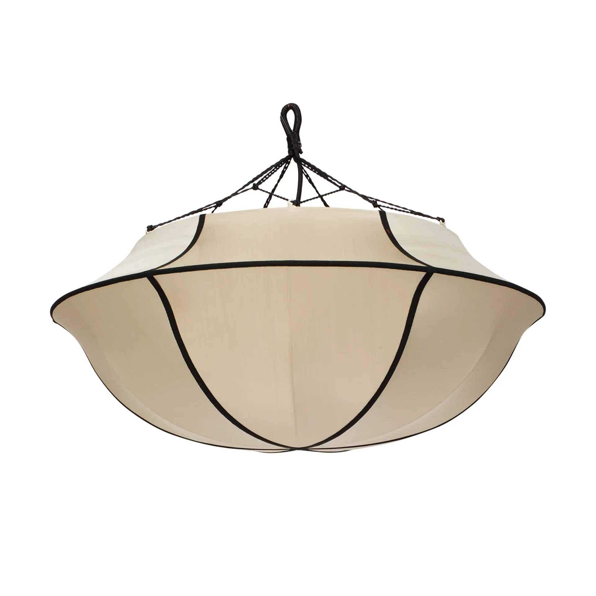 Lampe à suspension Indochina Classic Umbrella, Kit-black Oi Soi Oi