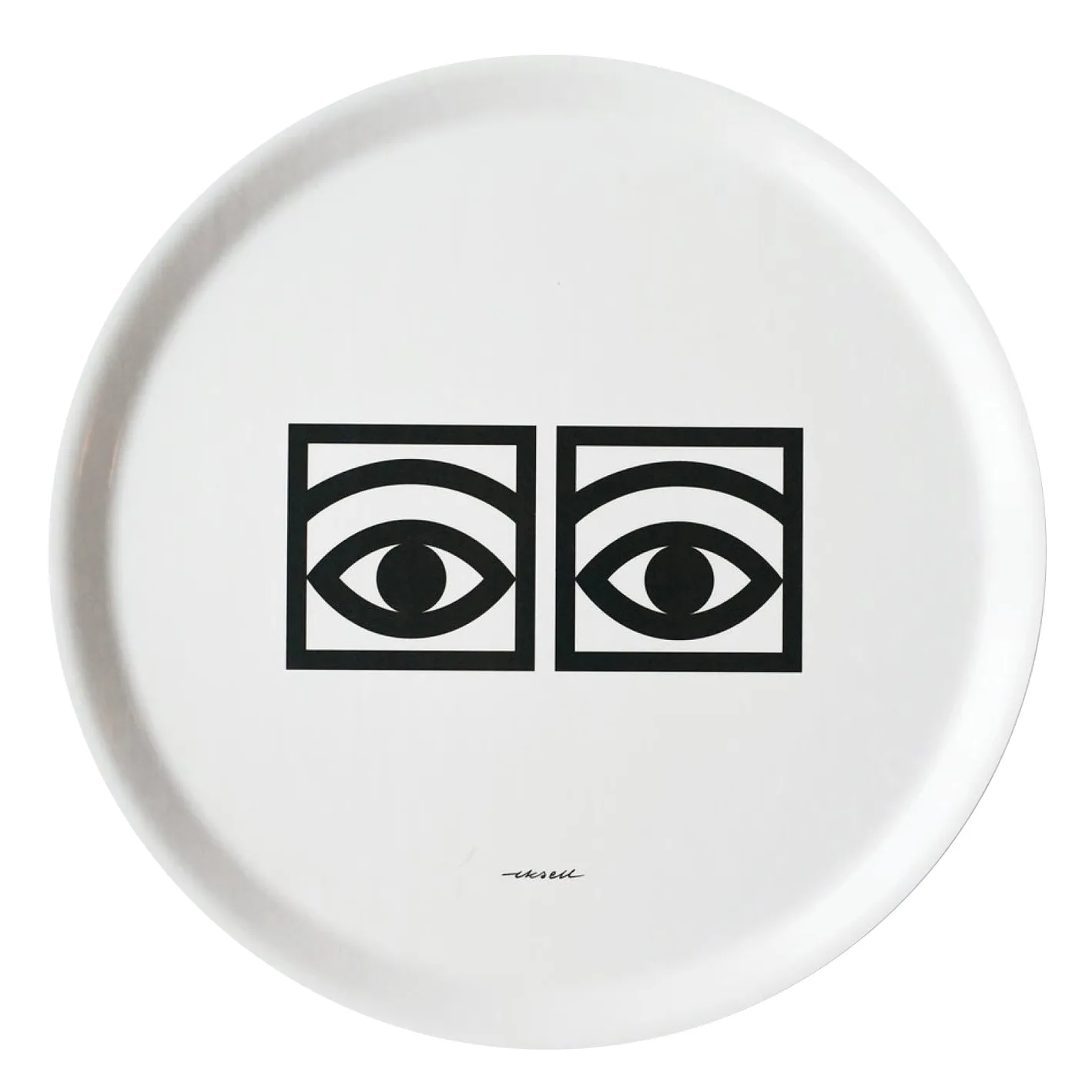Plateau Ögon Ø38cm, Blanc Olle Eksell