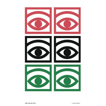 Poster coloré Ögon  - 50x70 cm - Olle Eksell