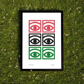Poster coloré Ögon  - 50x70 cm - Olle Eksell