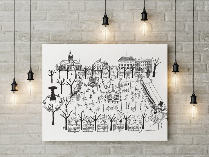 Poster Jardin royal, 50x70 cm Olle Eksell