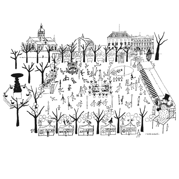Poster Jardin royal, 50x70 cm Olle Eksell