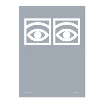 Poster Ögon gris - 50x70 cm - Olle Eksell