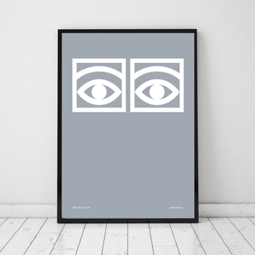 Poster Ögon gris - 50x70 cm - Olle Eksell