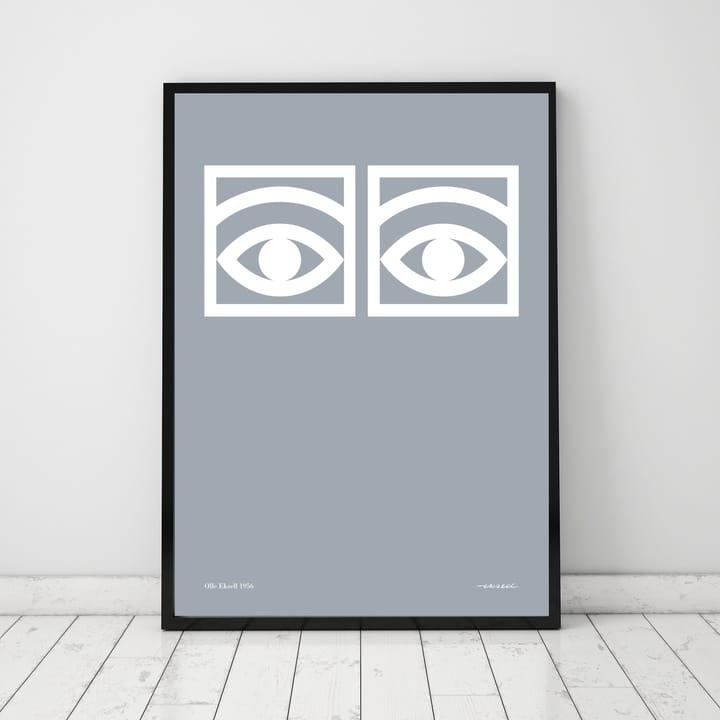 Poster Ögon gris, 50x70 cm Olle Eksell
