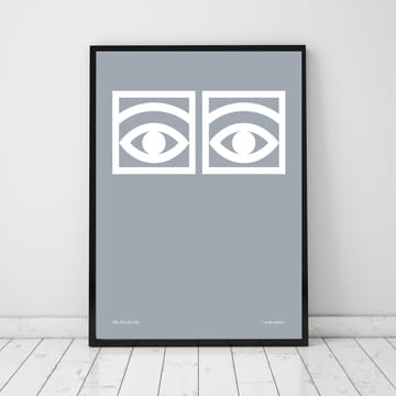 Poster Ögon gris - 50x70 cm - Olle Eksell