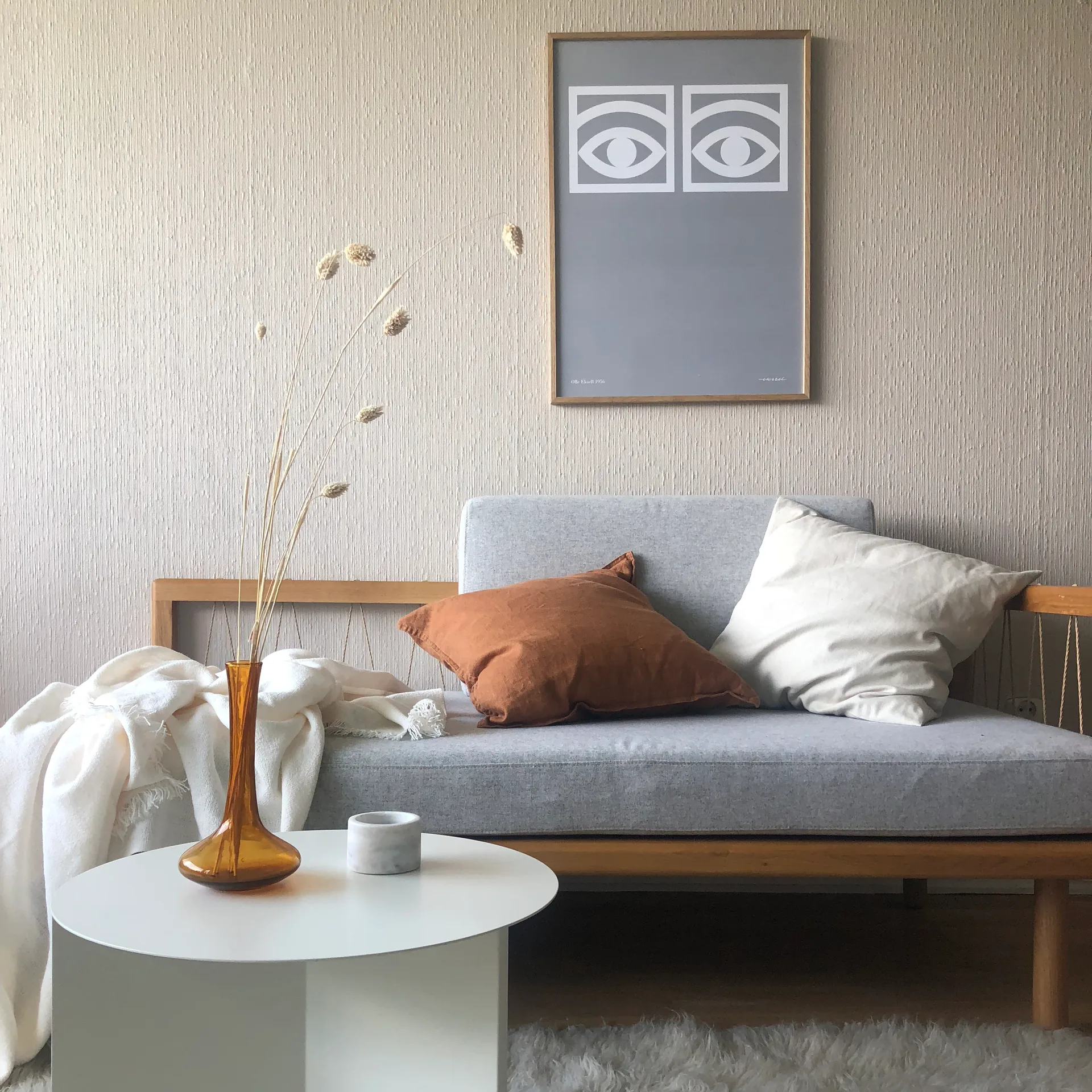 Poster Ögon gris, 50x70 cm Olle Eksell