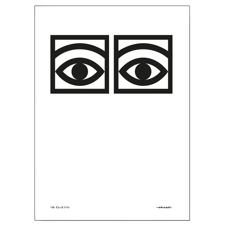 Poster un oeil Ögon , 70x100 cm Olle Eksell