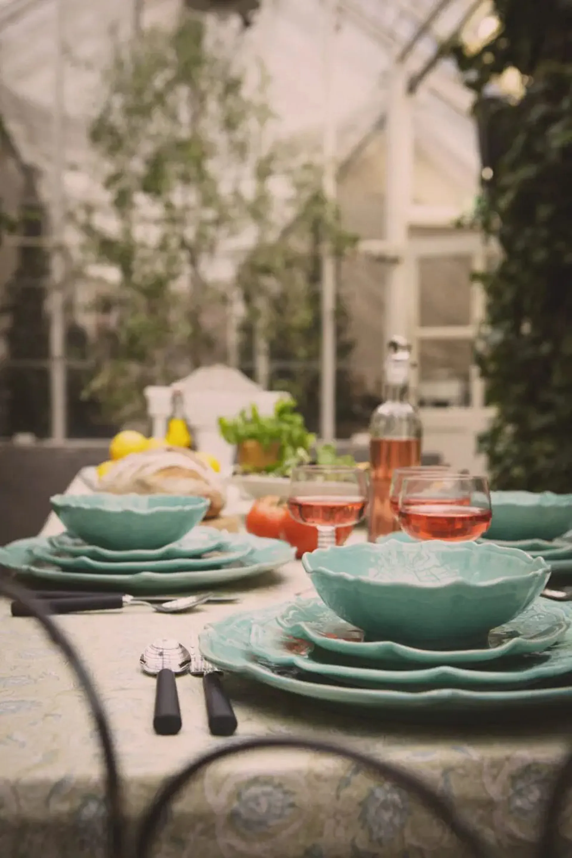 Assiette à soupe et à pâtes Judith Ø18 cm, Turquoise Olsson & Jensen