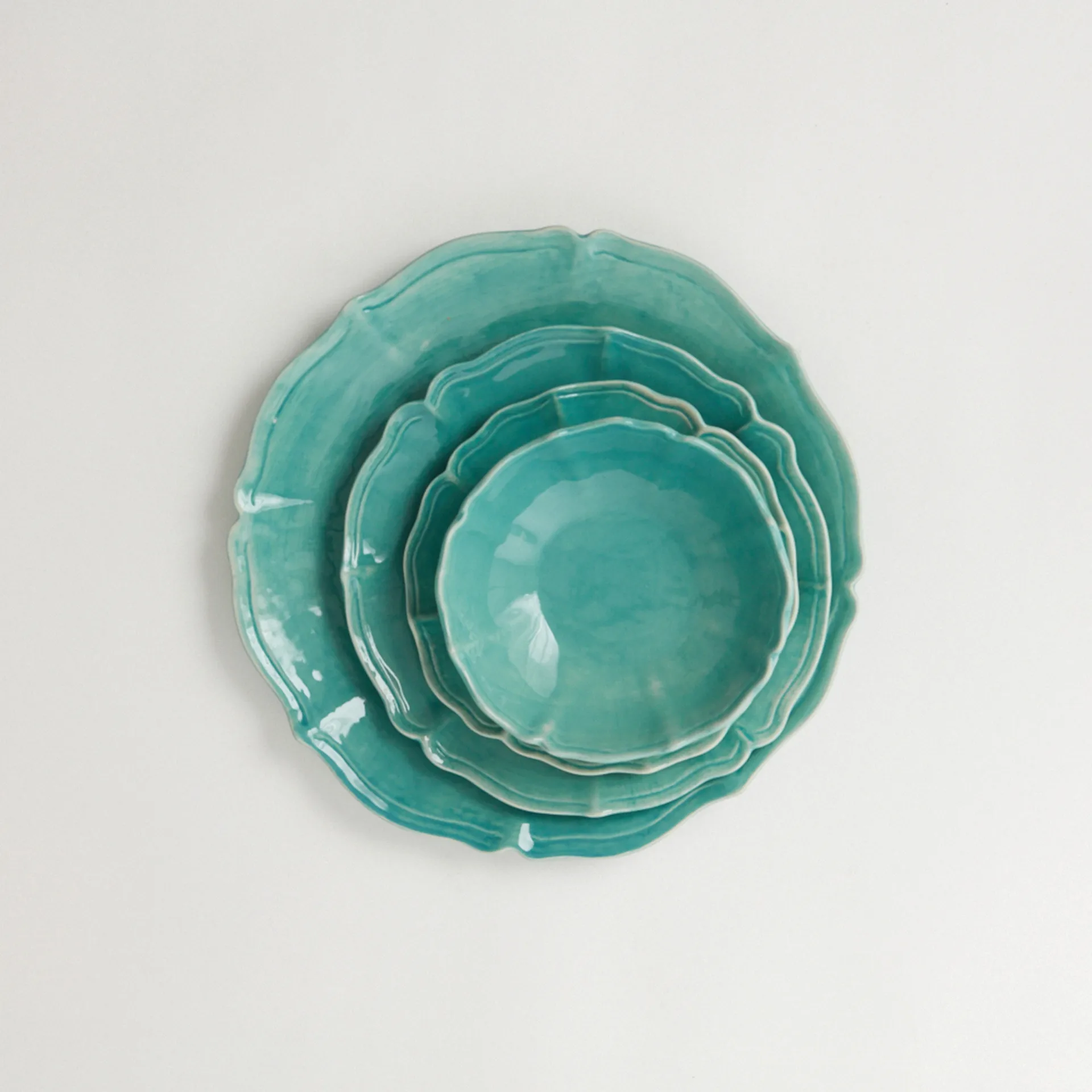 Assiette Judith Ø 27 cm, Turquoise Olsson & Jensen