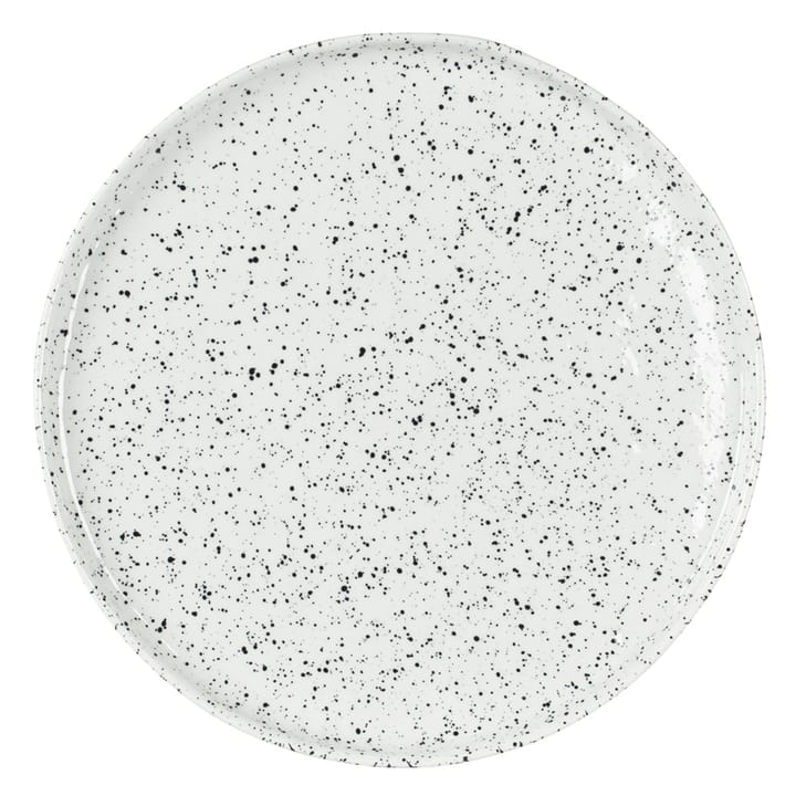 Assiette Poppi 21 cm - blanc-noir - Olsson & Jensen