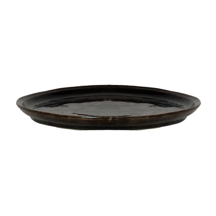 Assiette Yuki, Marron-noir Olsson & Jensen