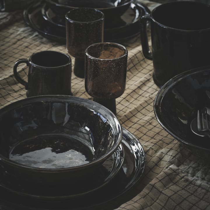 Assiette Yuki, Marron-noir Olsson & Jensen