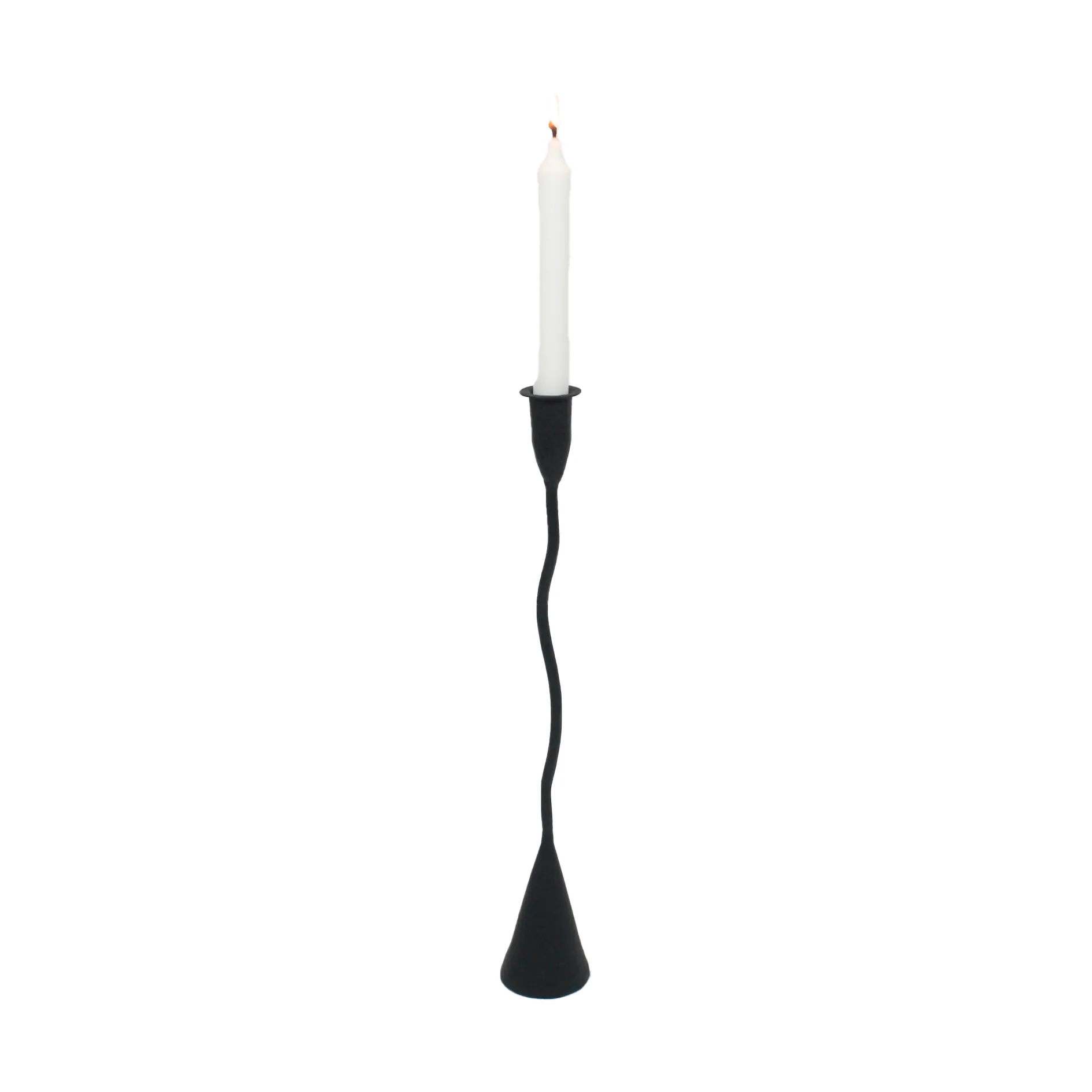 Bougeoir Eskil 43 cm, Noir Olsson & Jensen