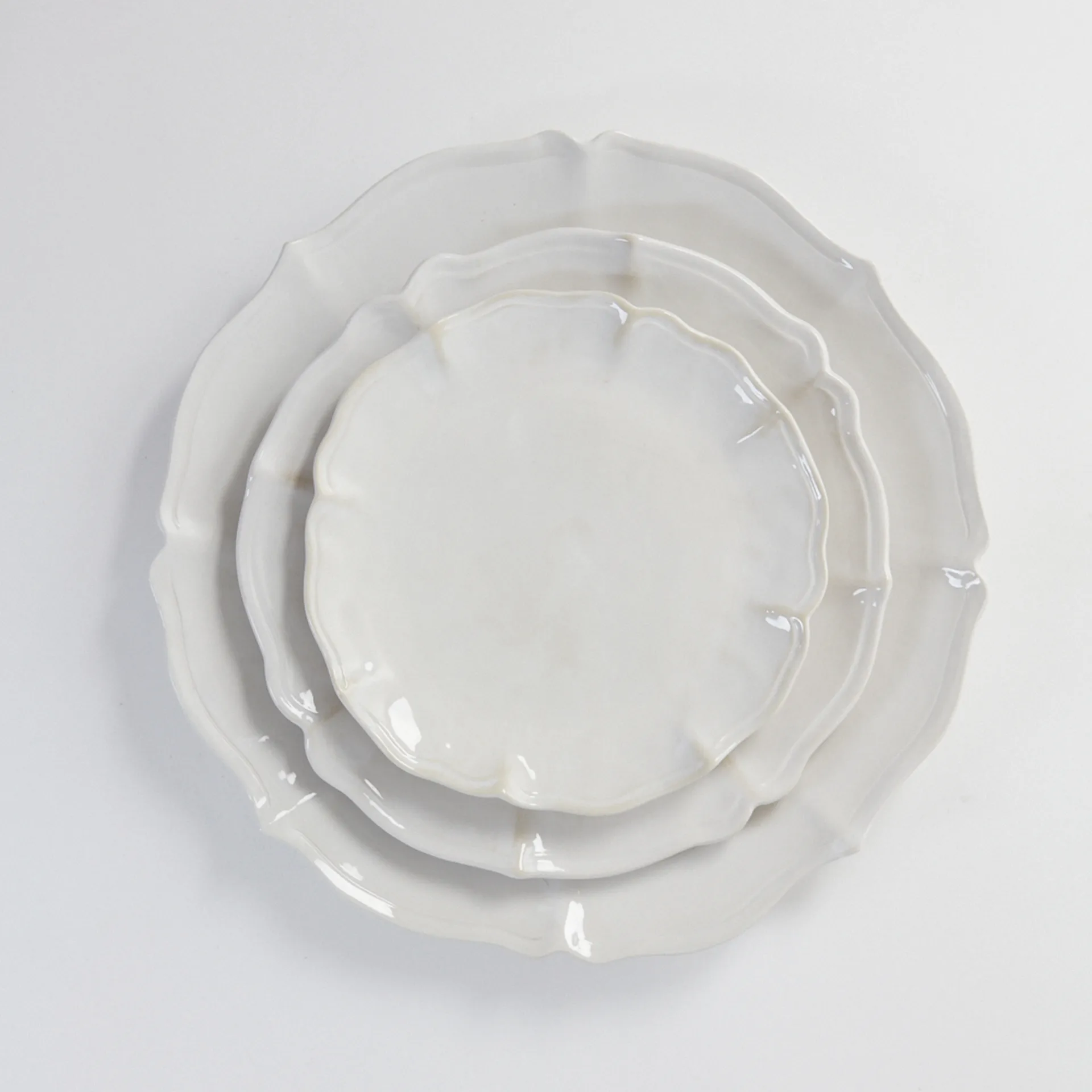 Grande assiette Judith Ø 34 cm, Blanc Olsson & Jensen