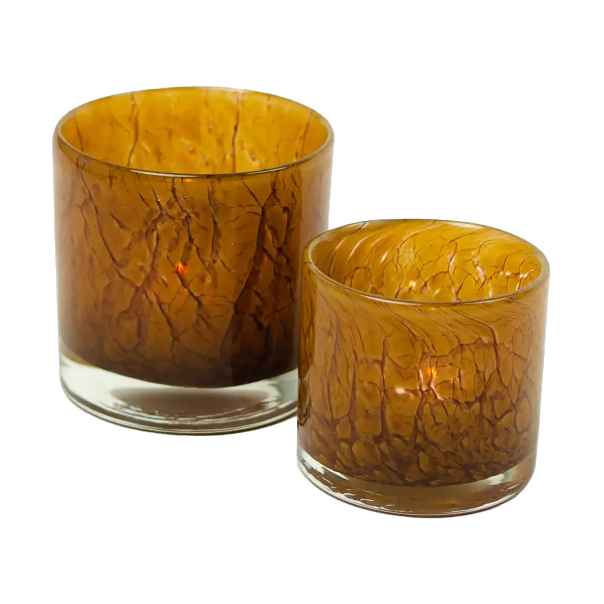 Photophore Etna Ø8 cm, Marron clair Olsson & Jensen